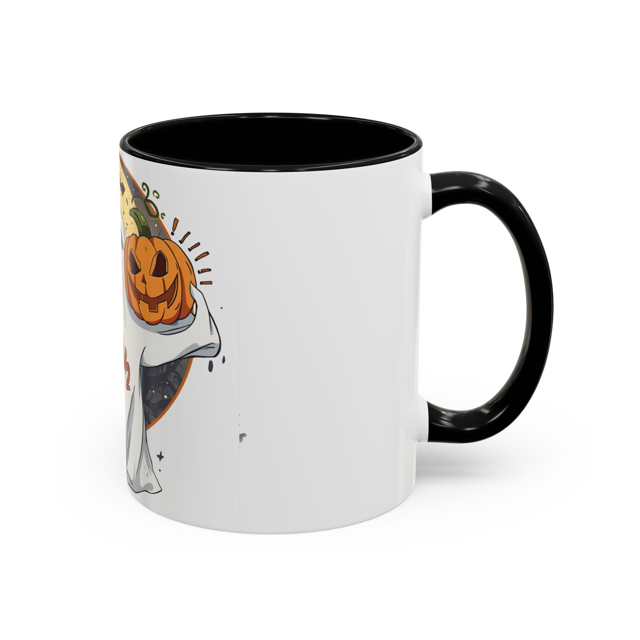 Spooky Ghost & Pumpkin Halloween Mug