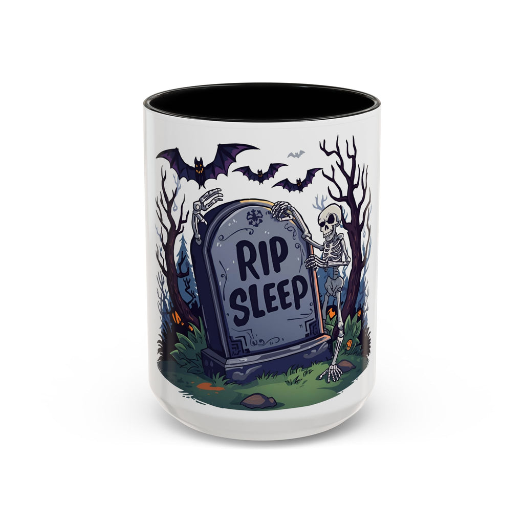 RIP Sleep Halloween Mug – Funny Spooky Coffee Cup for Late Nights