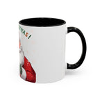 Santa Claus with Holiday Mug.