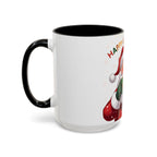 Santa Claus with Holiday Mug.