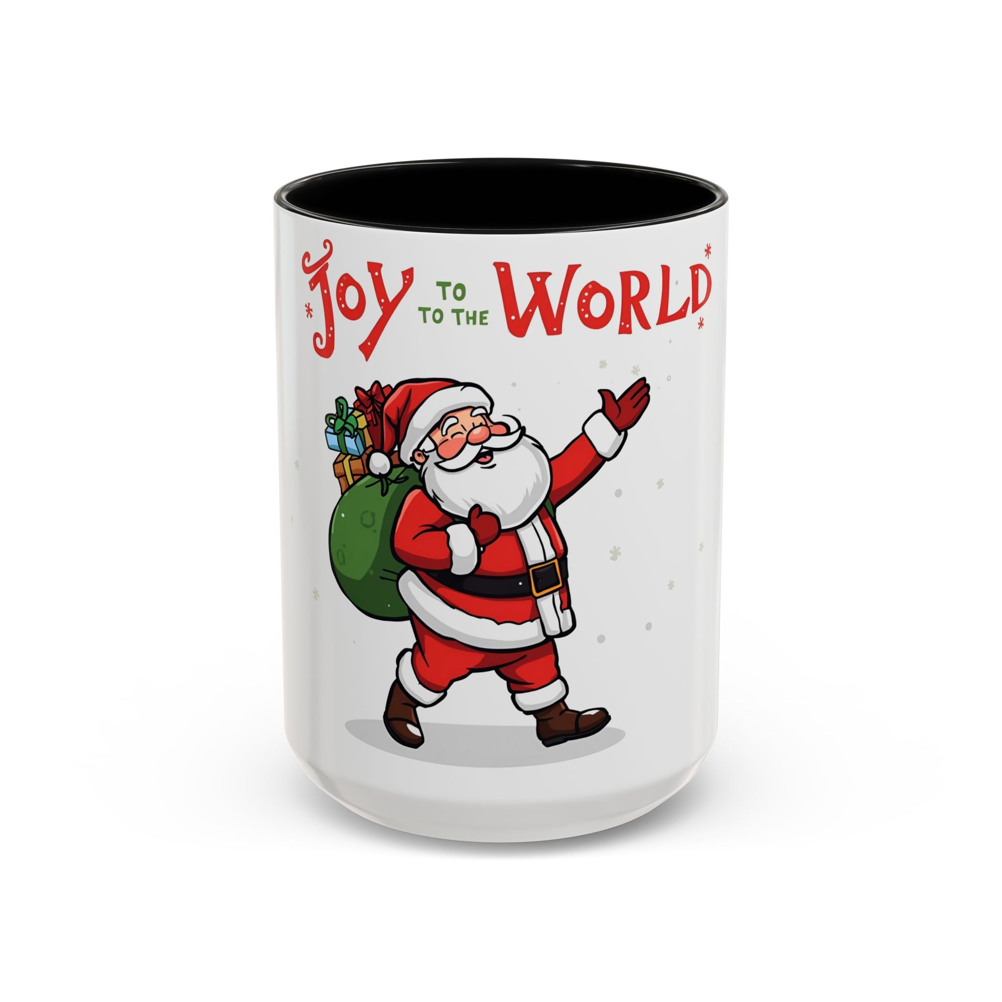 Santa Claus Joy to the World Christmas Mug.