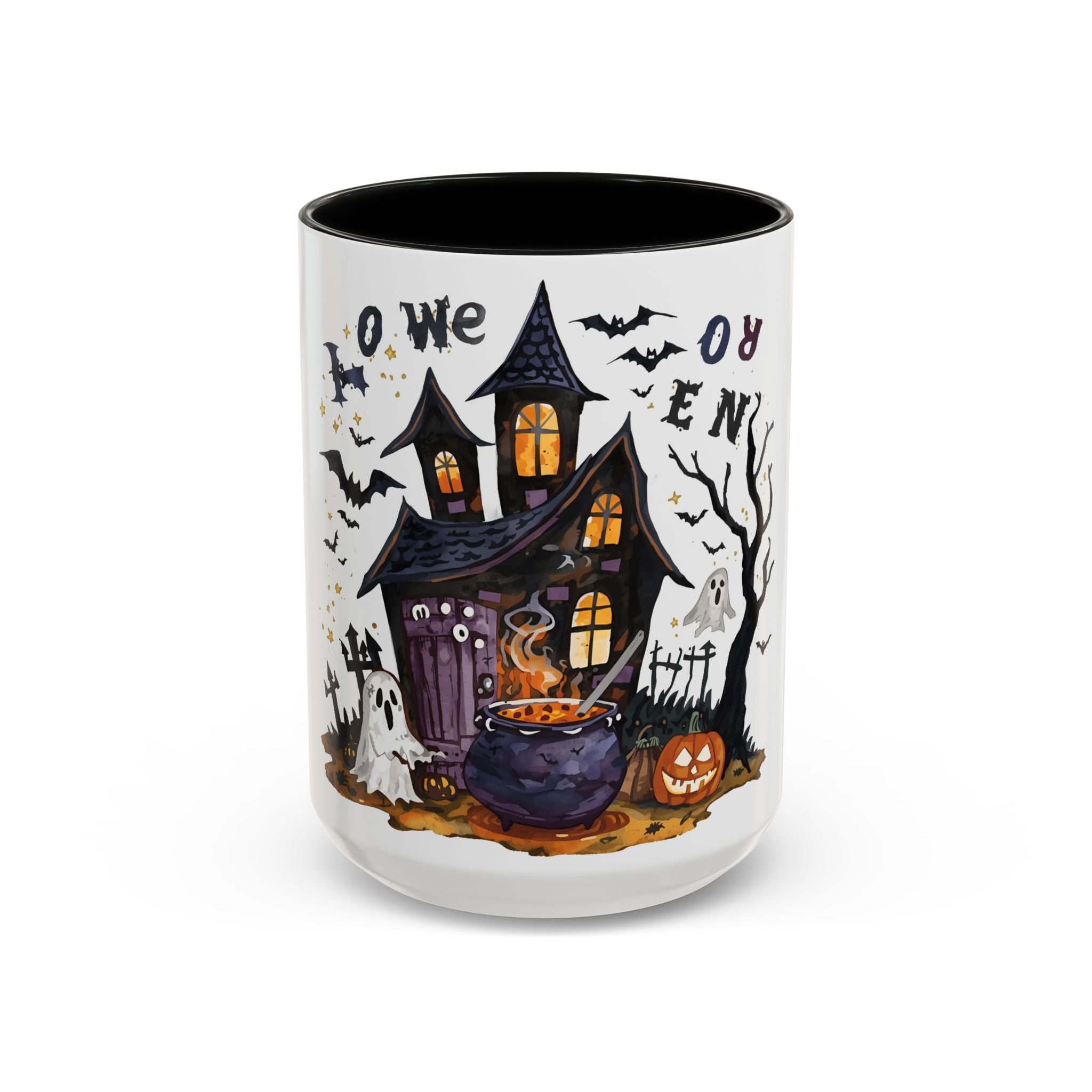 Ghost House Halloween Mug