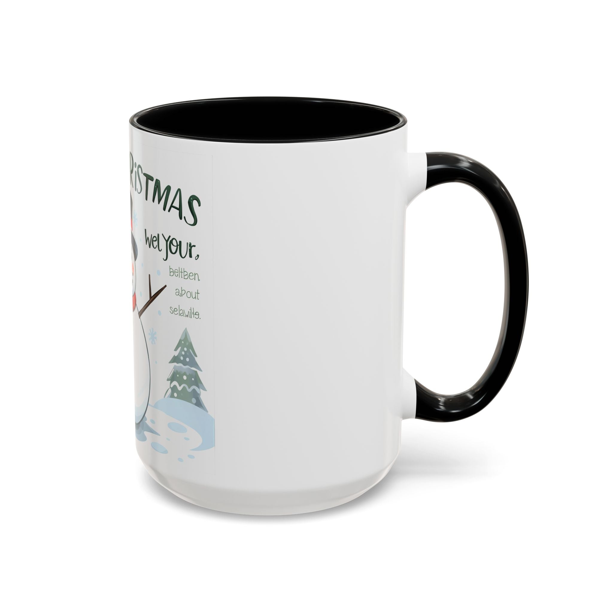 Happy Christmas Snowman Mug – Festive Holiday Cup
