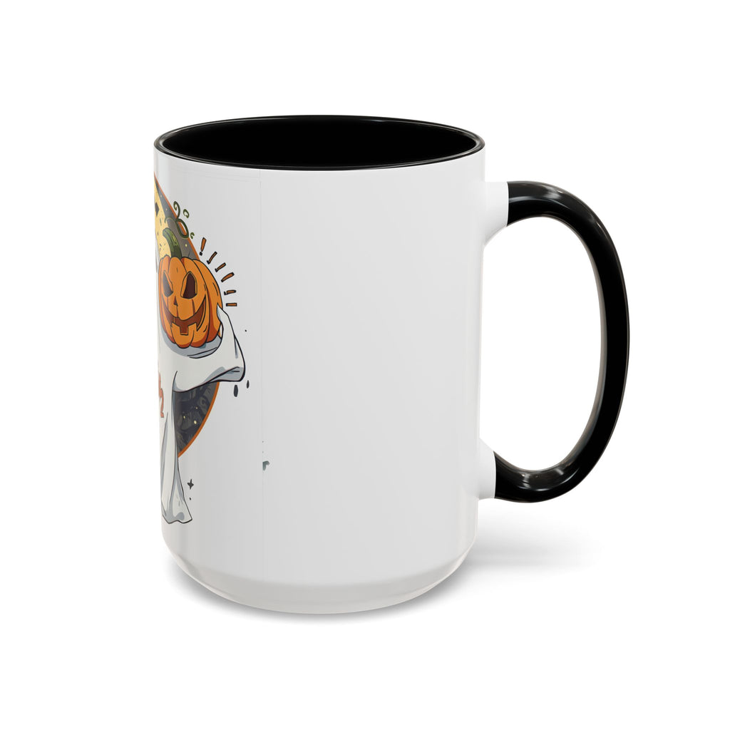 Spooky Ghost & Pumpkin Halloween Mug