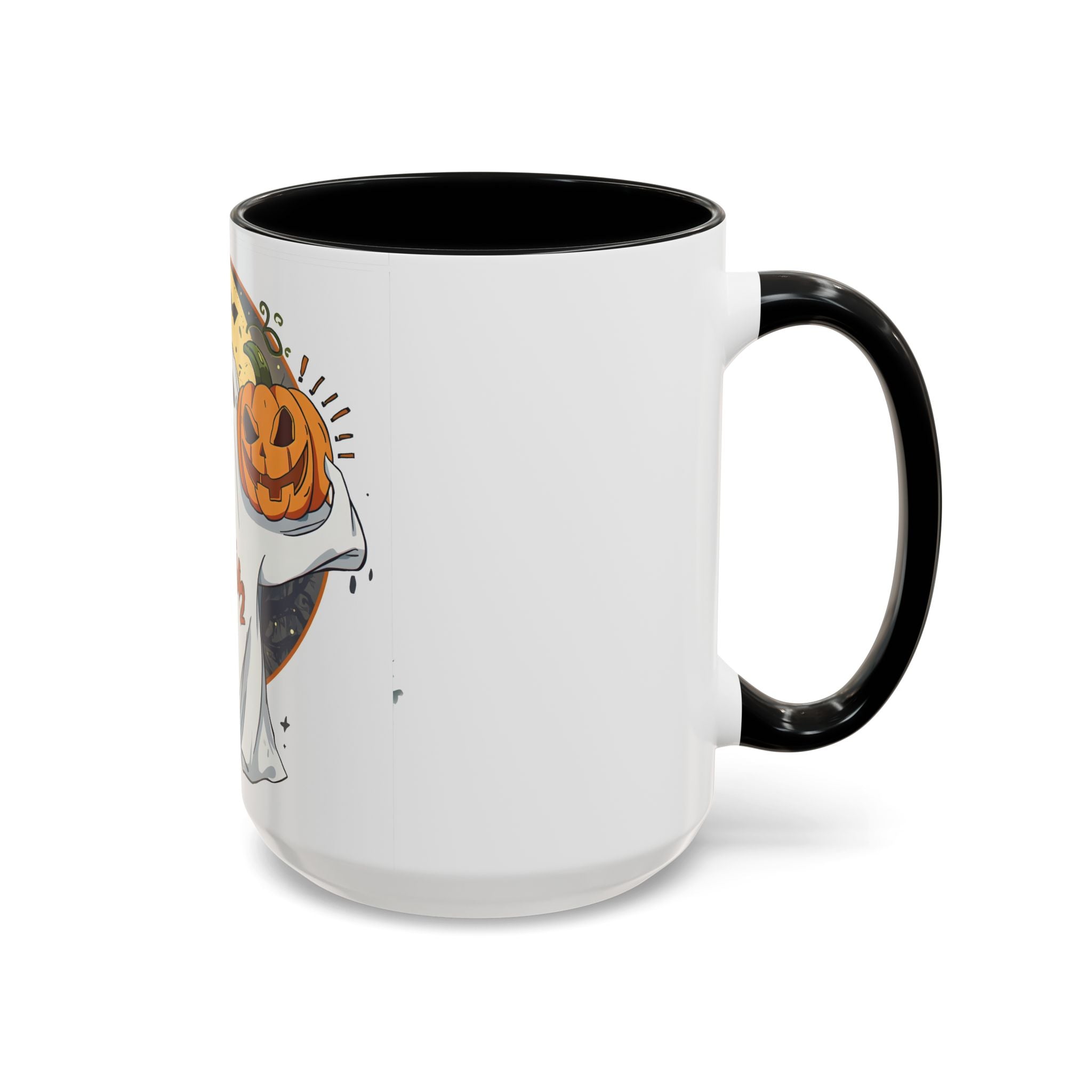 Spooky Ghost & Pumpkin Halloween Mug