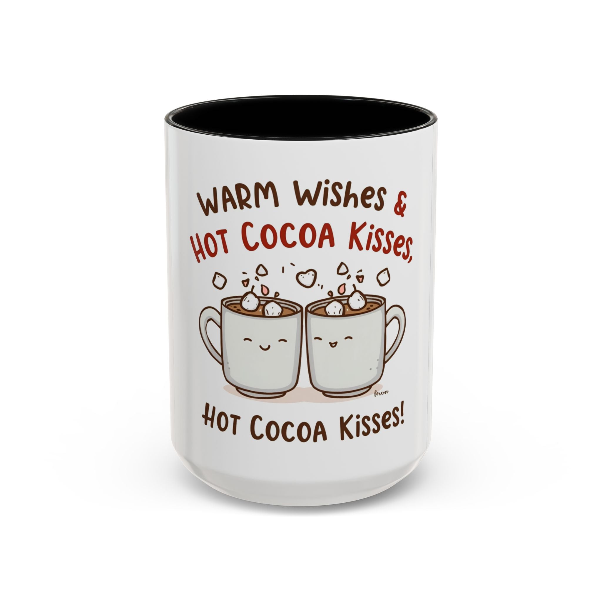 Warm Wishes & Hot Cocoa Kisses Mug Christmas