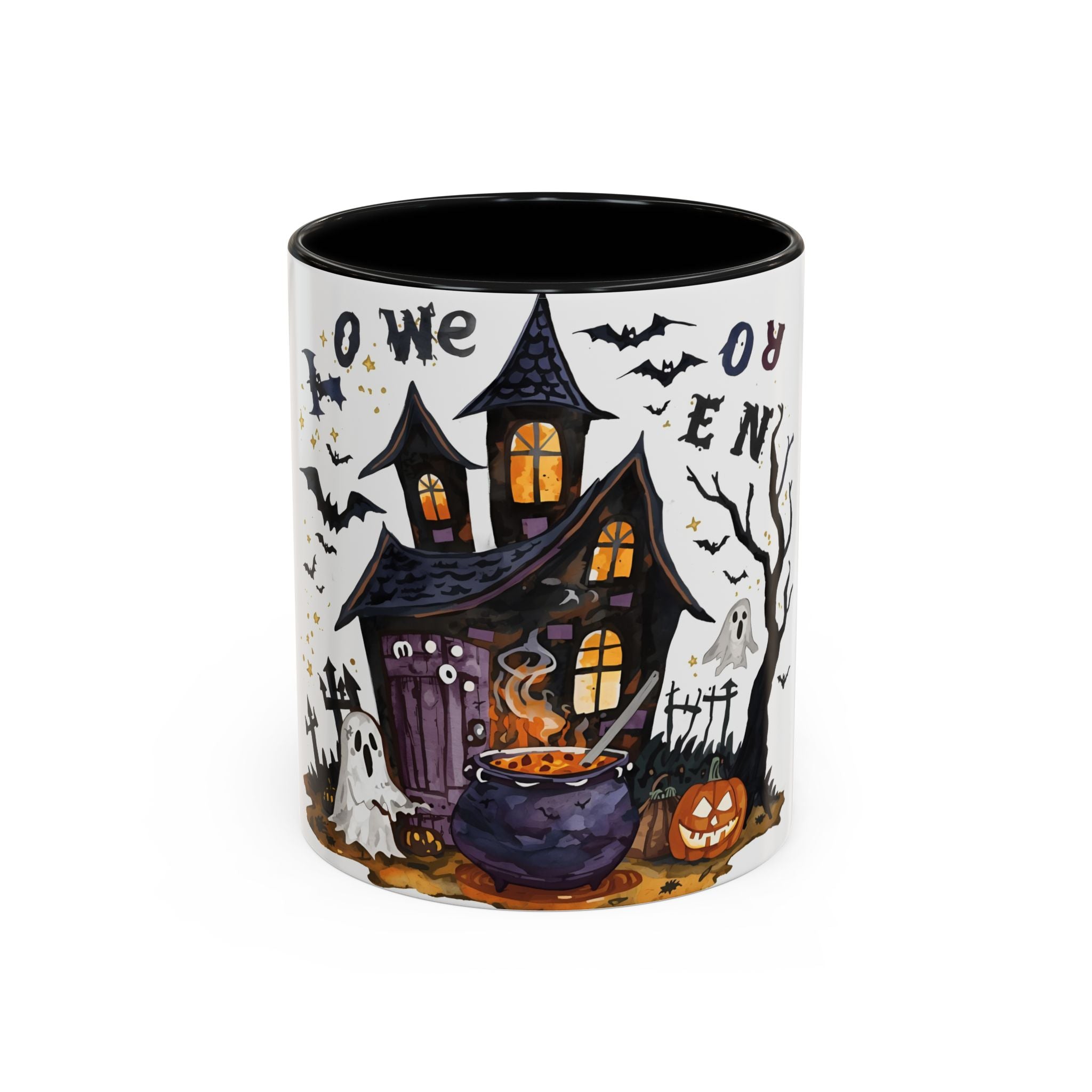 Ghost House Halloween Mug