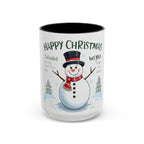 Happy Christmas Snowman Mug – Festive Holiday Cup