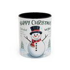 Happy Christmas Snowman Mug – Festive Holiday Cup