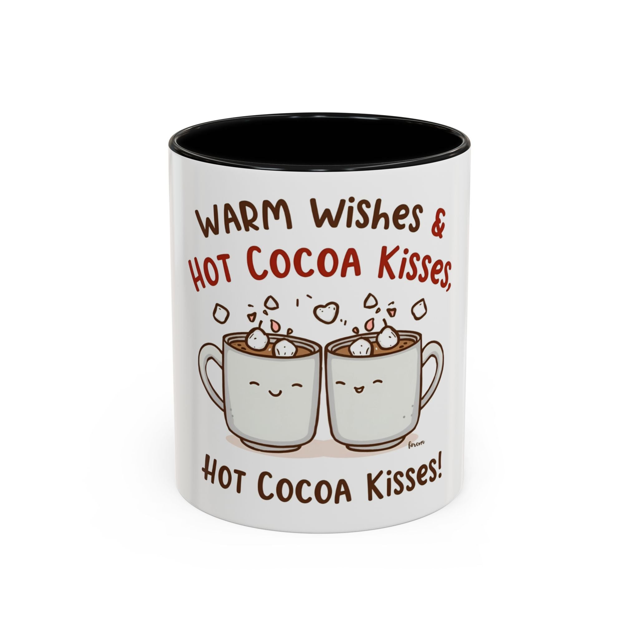 Warm Wishes & Hot Cocoa Kisses Mug Christmas