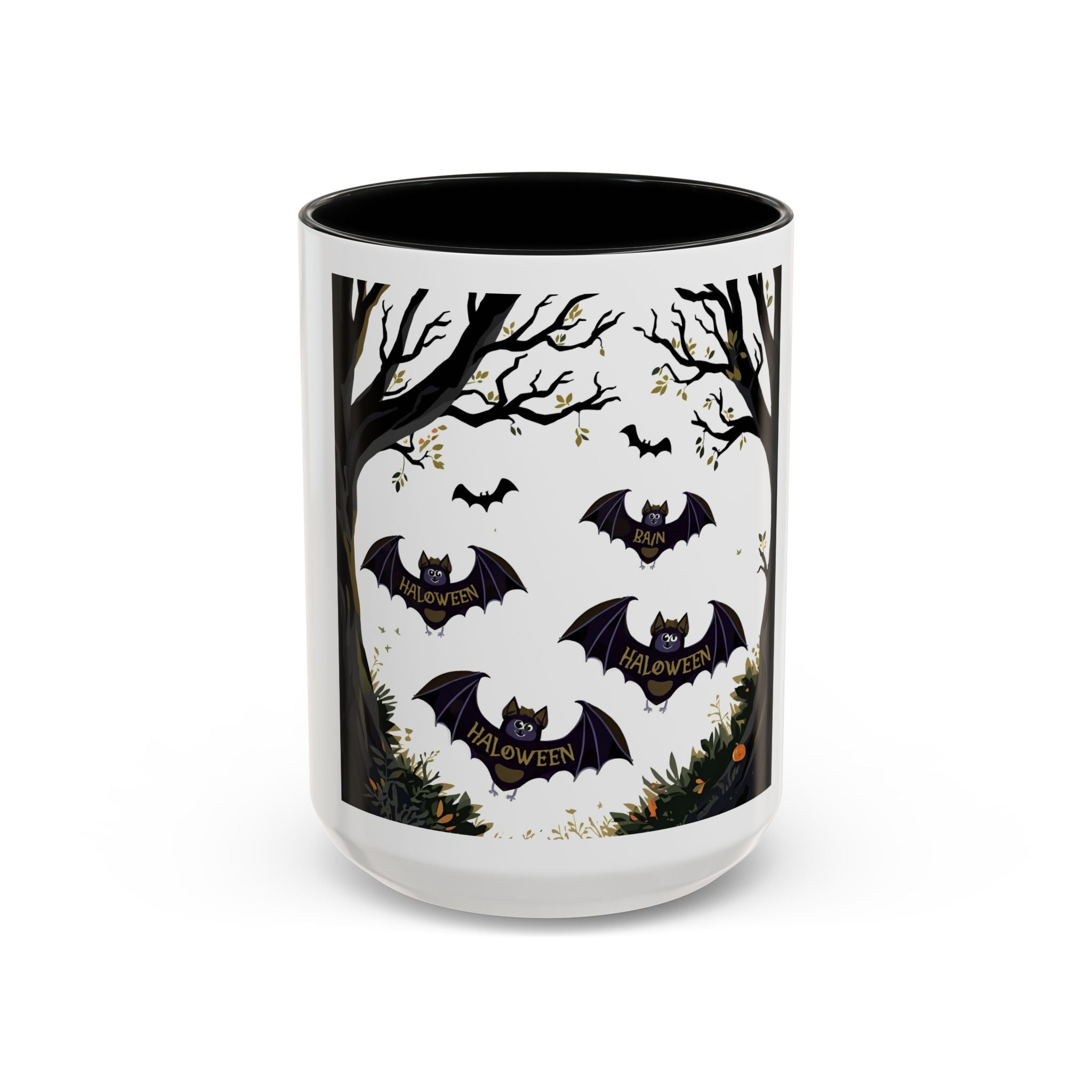 Flying Bats Halloween Mug